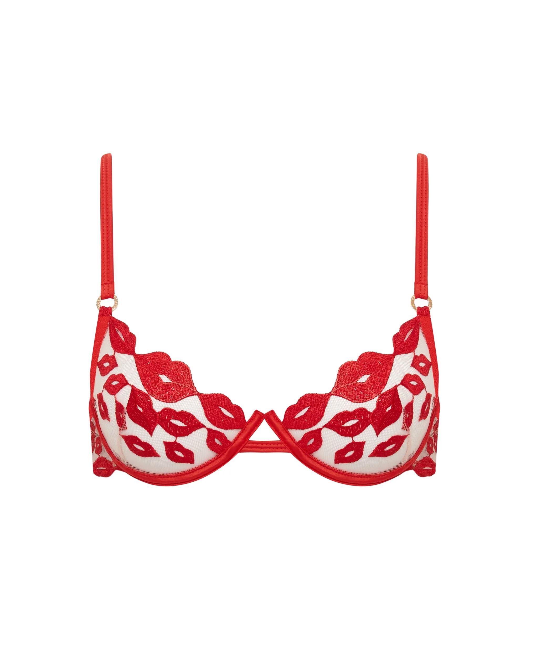 Marian Wired Bra Red/Sheer