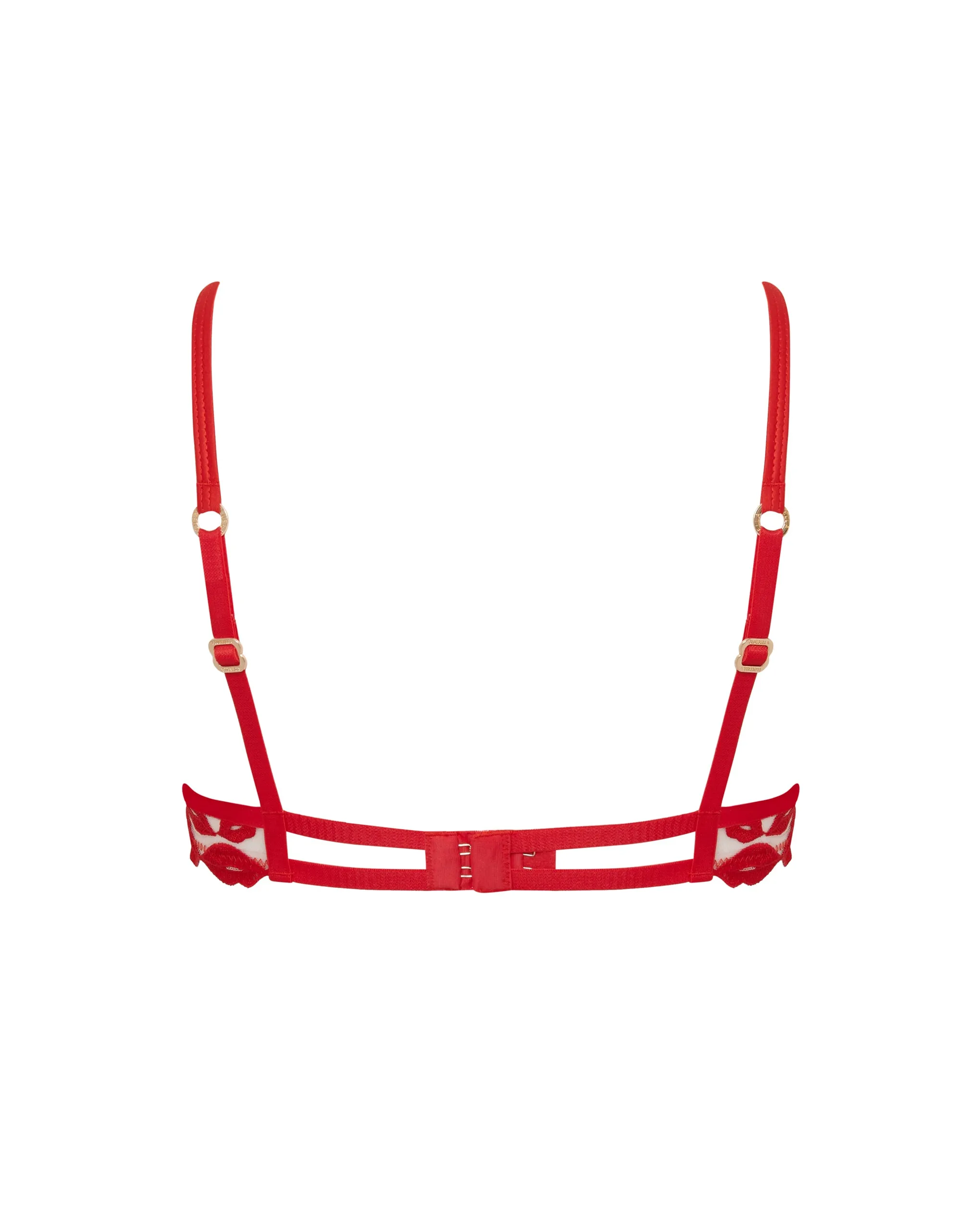 Marian Wired Bra Red/Sheer