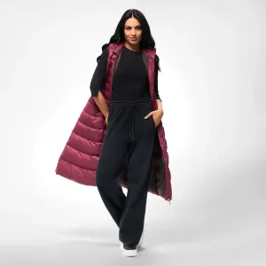 Maxi Puffer Gilet - SEASONAL BURGUNDY