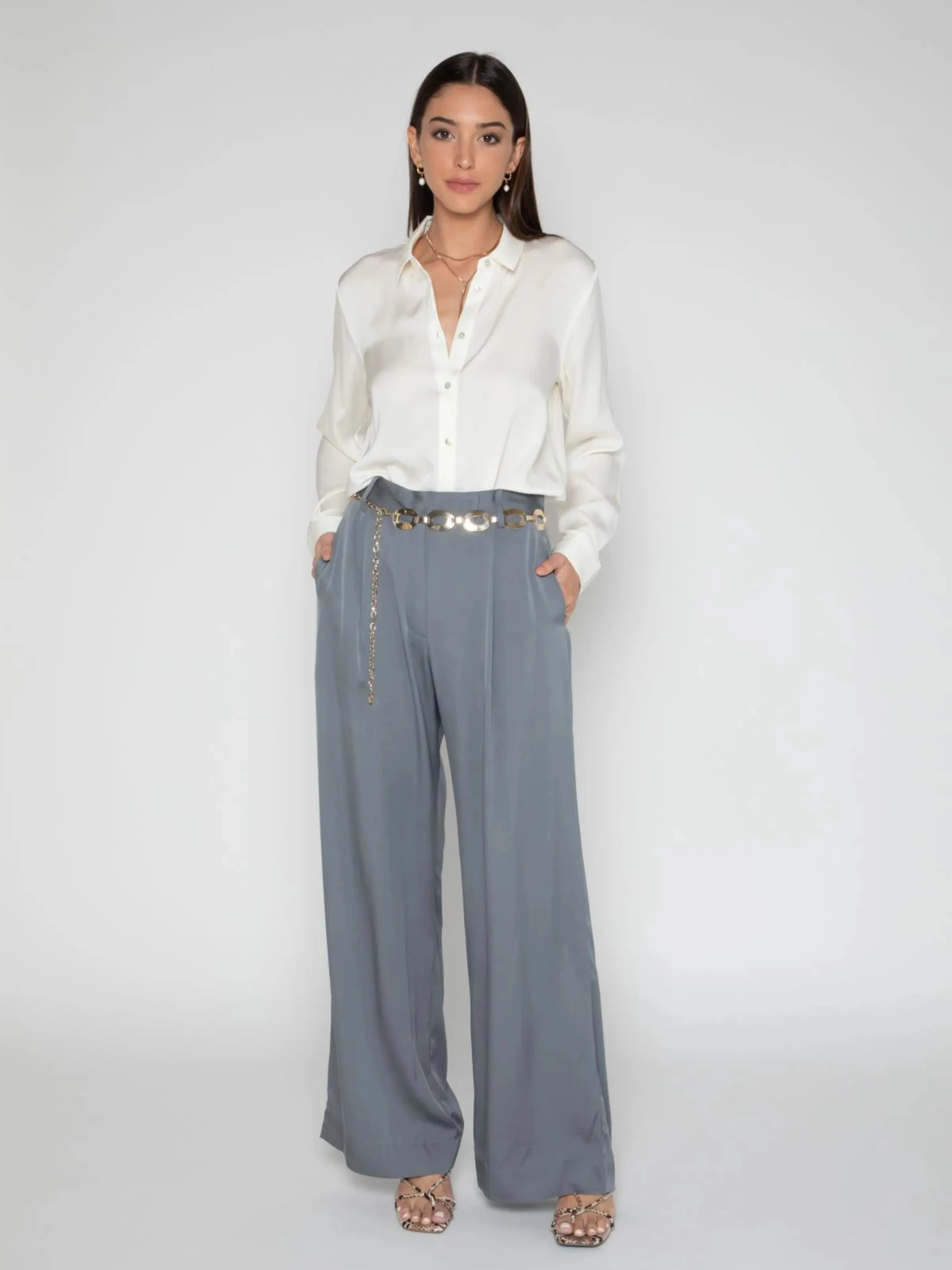 Mayfair Pant in Deep Ocean Blue