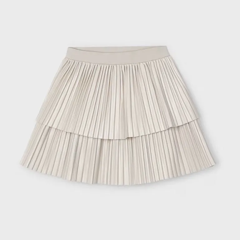 Mayoral Girls Pleated Skirt 4904 Champagne