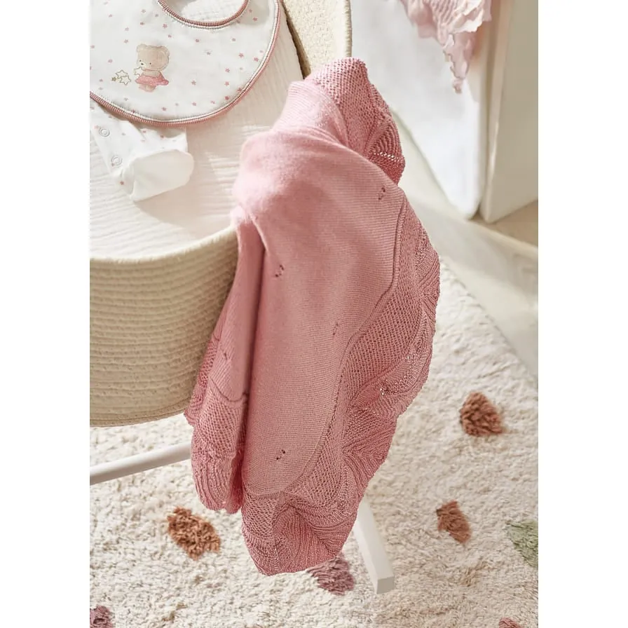Mayoral Ruffled Baby Blanket - Rosette