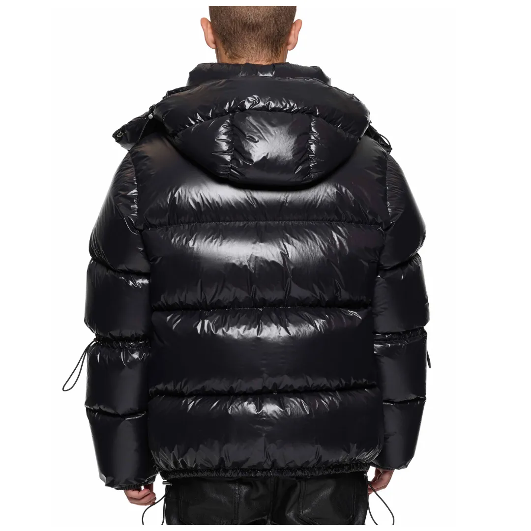 MB6079 NYLON PUFFER JACKET BLACK BEAUTY
