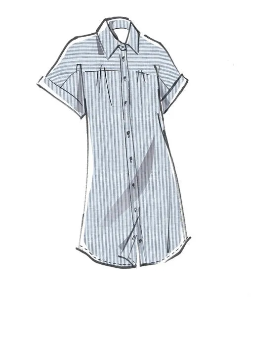 McCall's Pattern M8030 Misses' Dresses & Belt