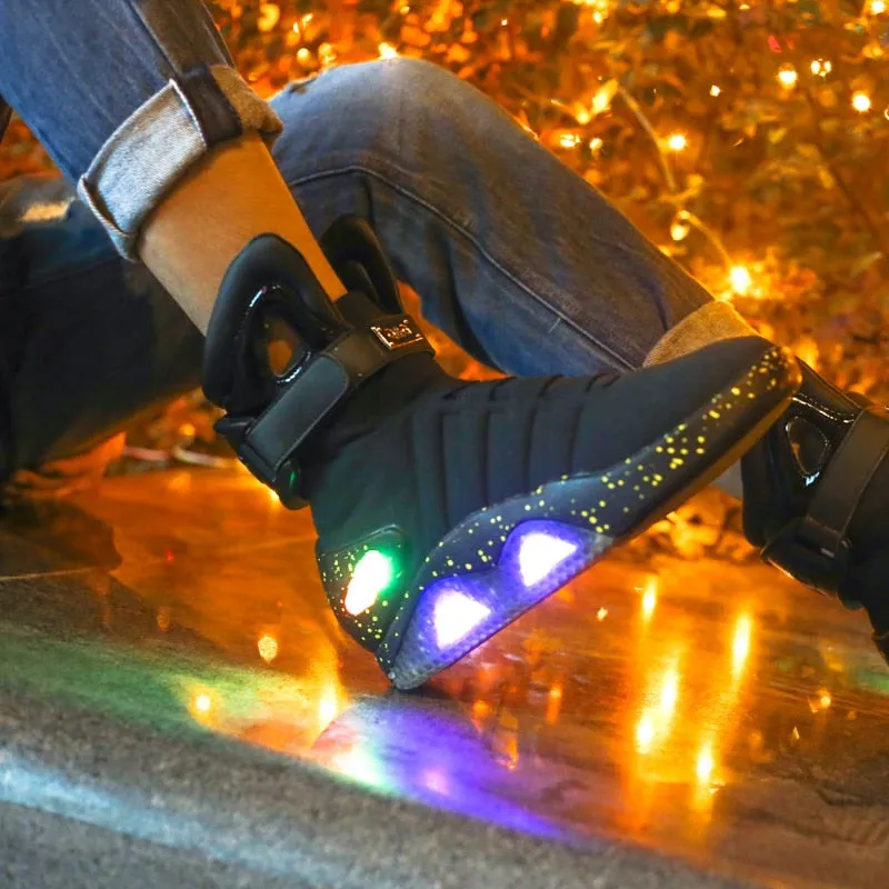 Men basketball shoes Led light shoes men sneakers High quality "Back to Future"led glowing shoes for men cosplay high top shoes