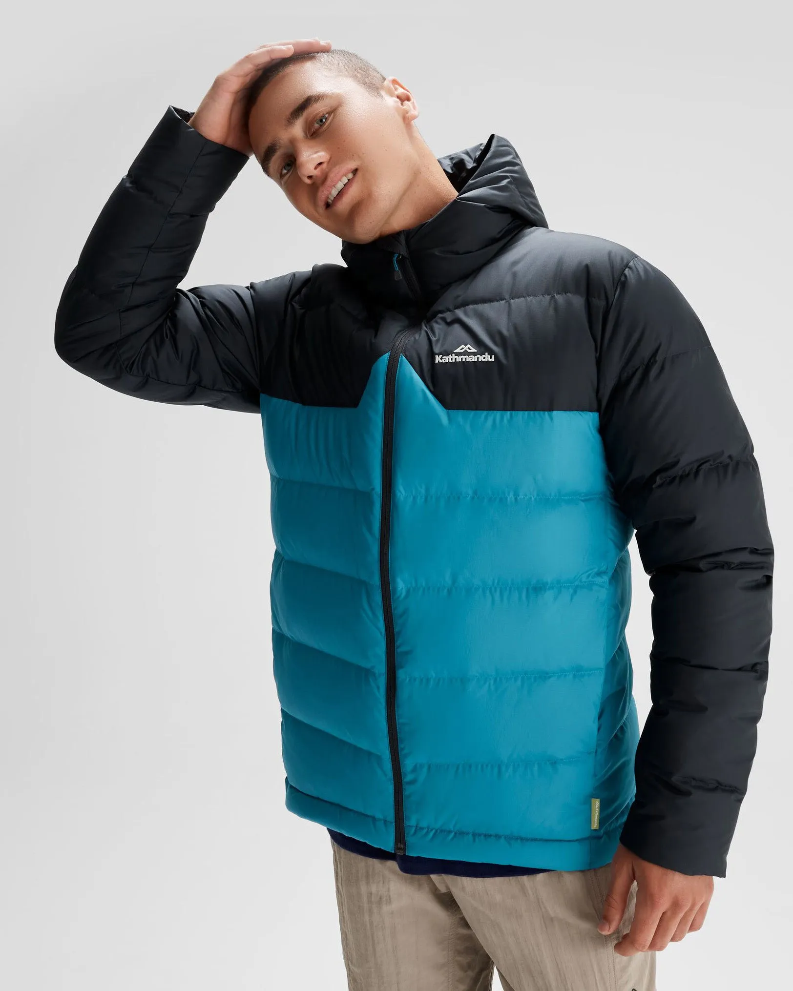 Men's Epiq Hooded Down Jacket - Eddy/Meteor