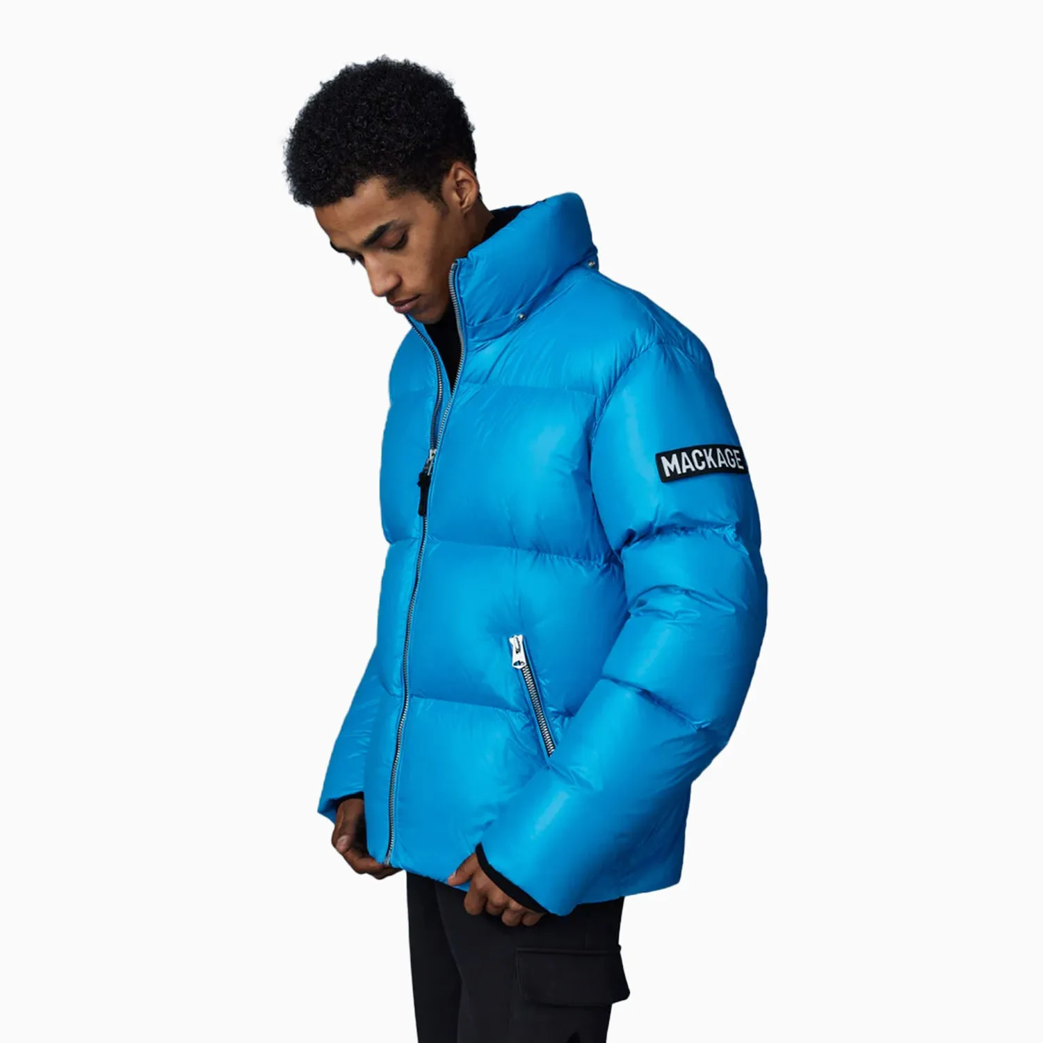 Men's KENT-Z Lustrous Light Down Jacket With Hood
