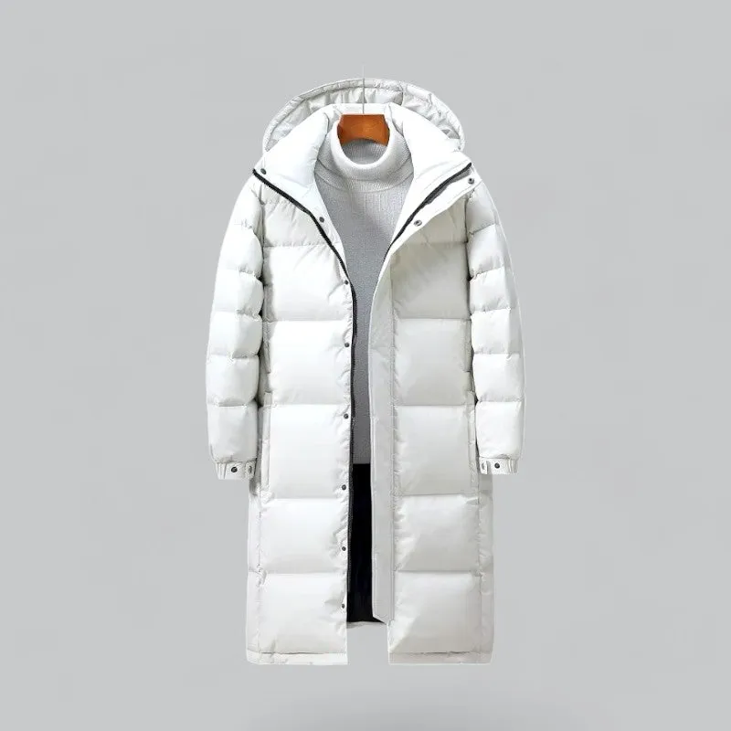 Men's Long Puffer Parka | Winter Jacket, Insulated, Water-Resistant, Hooded Design