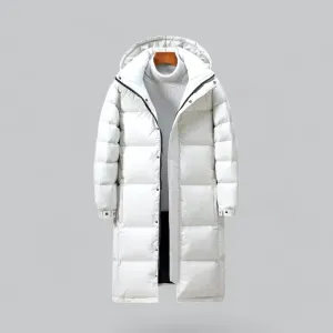 Men's Long Puffer Parka | Winter Jacket, Insulated, Water-Resistant, Hooded Design