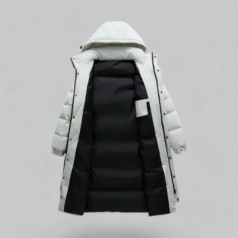 Men's Long Puffer Parka | Winter Jacket, Insulated, Water-Resistant, Hooded Design