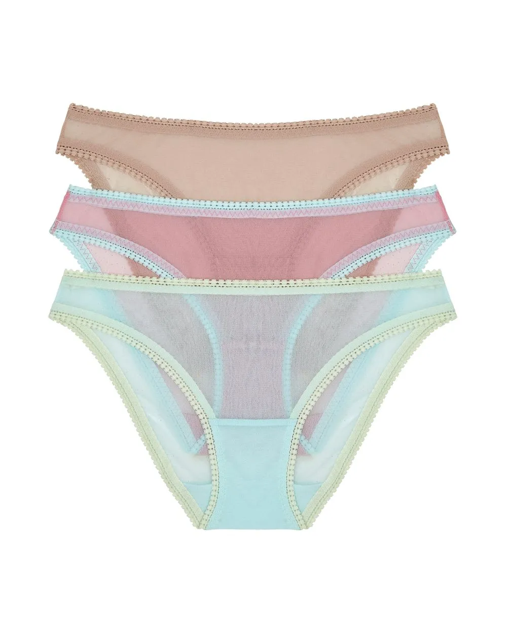 Mesh Hip Bikini 3 Pack