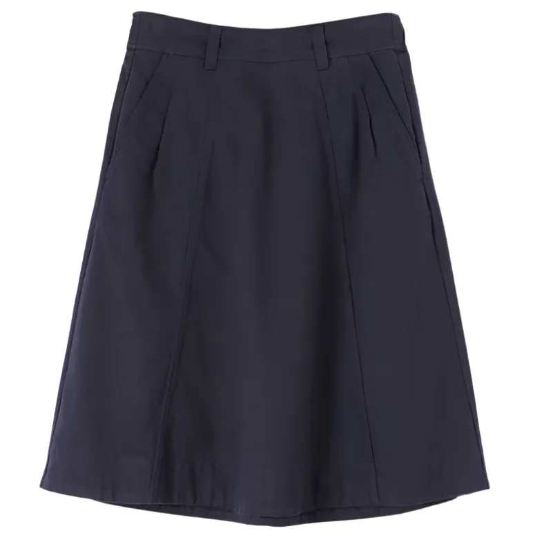 MHL W' Panelled Scout Skirt Worn Cotton Drill Ink