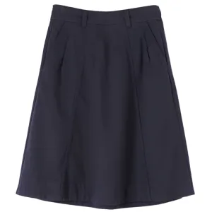 MHL W' Panelled Scout Skirt Worn Cotton Drill Ink
