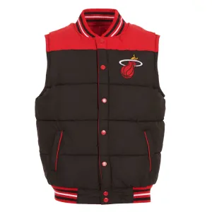 Miami Heat Ripstop Nylon Puffer Vest