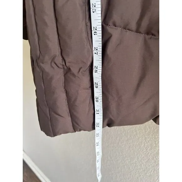 MICHAEL Kors Brown 2-Way Zipper Puffer Coat S