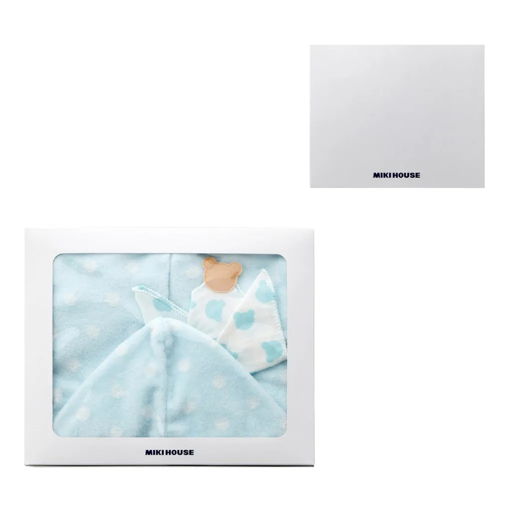 MIKIHOUSE FIRST BATH PONCHO SET