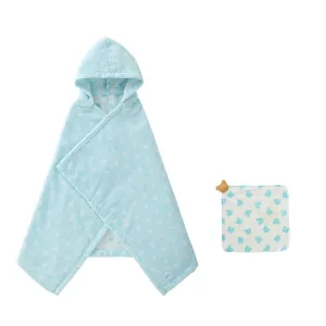 MIKIHOUSE FIRST BATH PONCHO SET