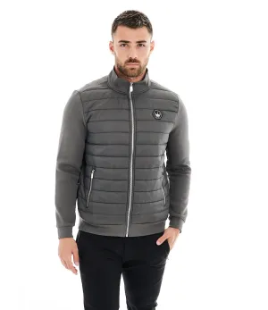MIMO GREY BOMBER KNIT JACKET