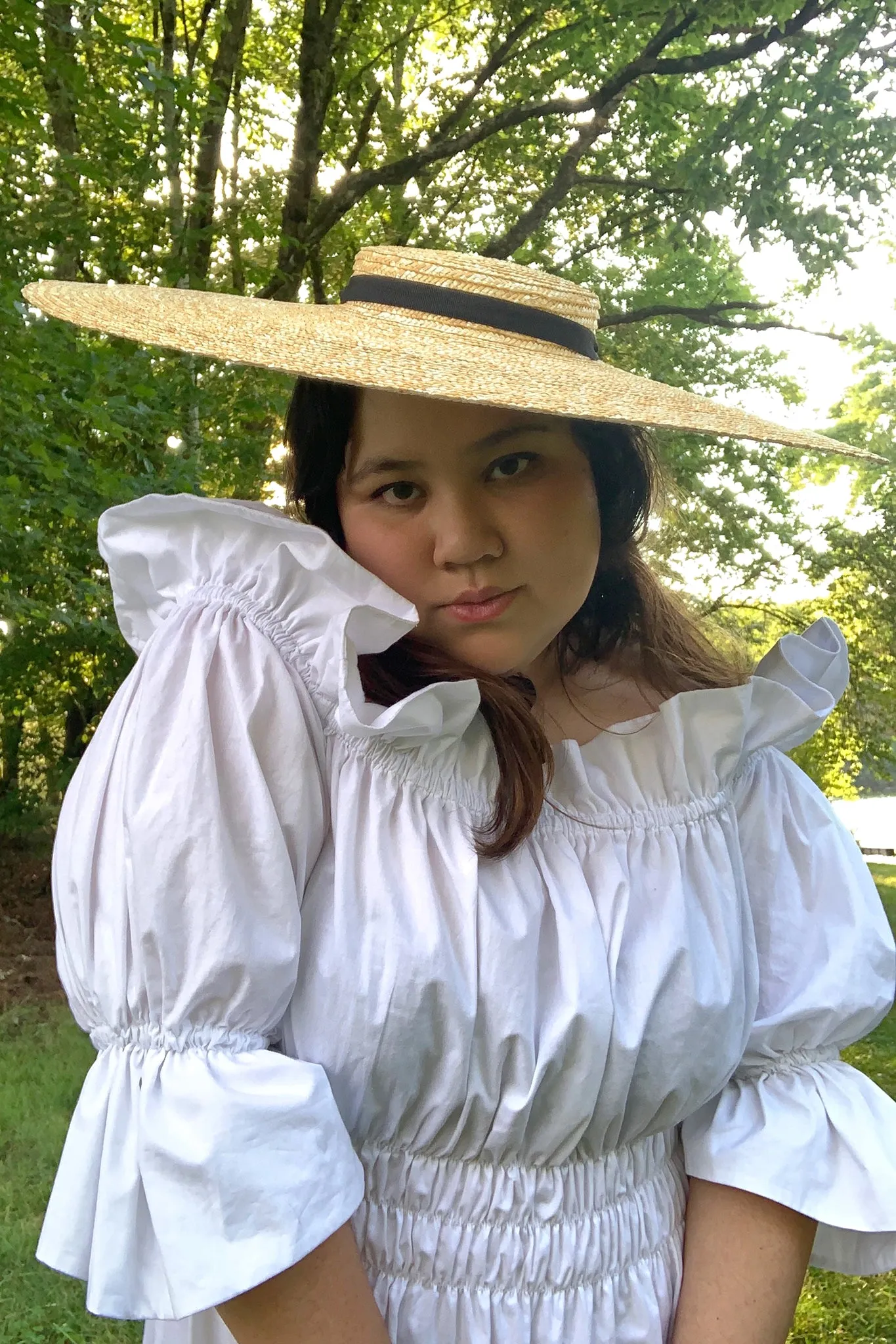 Mina White Cotton Dress