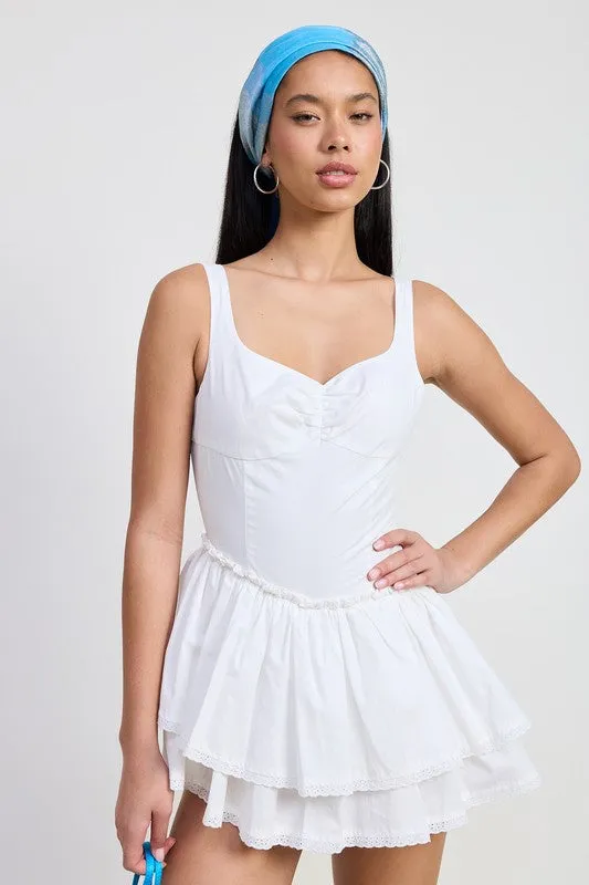 MINI ASYMMETRICAL SLEEVELESS DRESS
