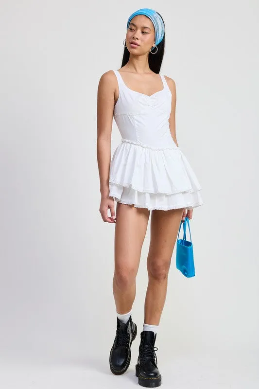 MINI ASYMMETRICAL SLEEVELESS DRESS