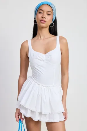 MINI ASYMMETRICAL SLEEVELESS DRESS