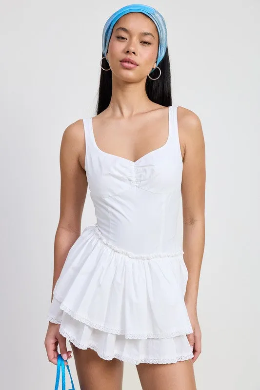 MINI ASYMMETRICAL SLEEVELESS DRESS