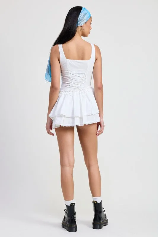 MINI ASYMMETRICAL SLEEVELESS DRESS