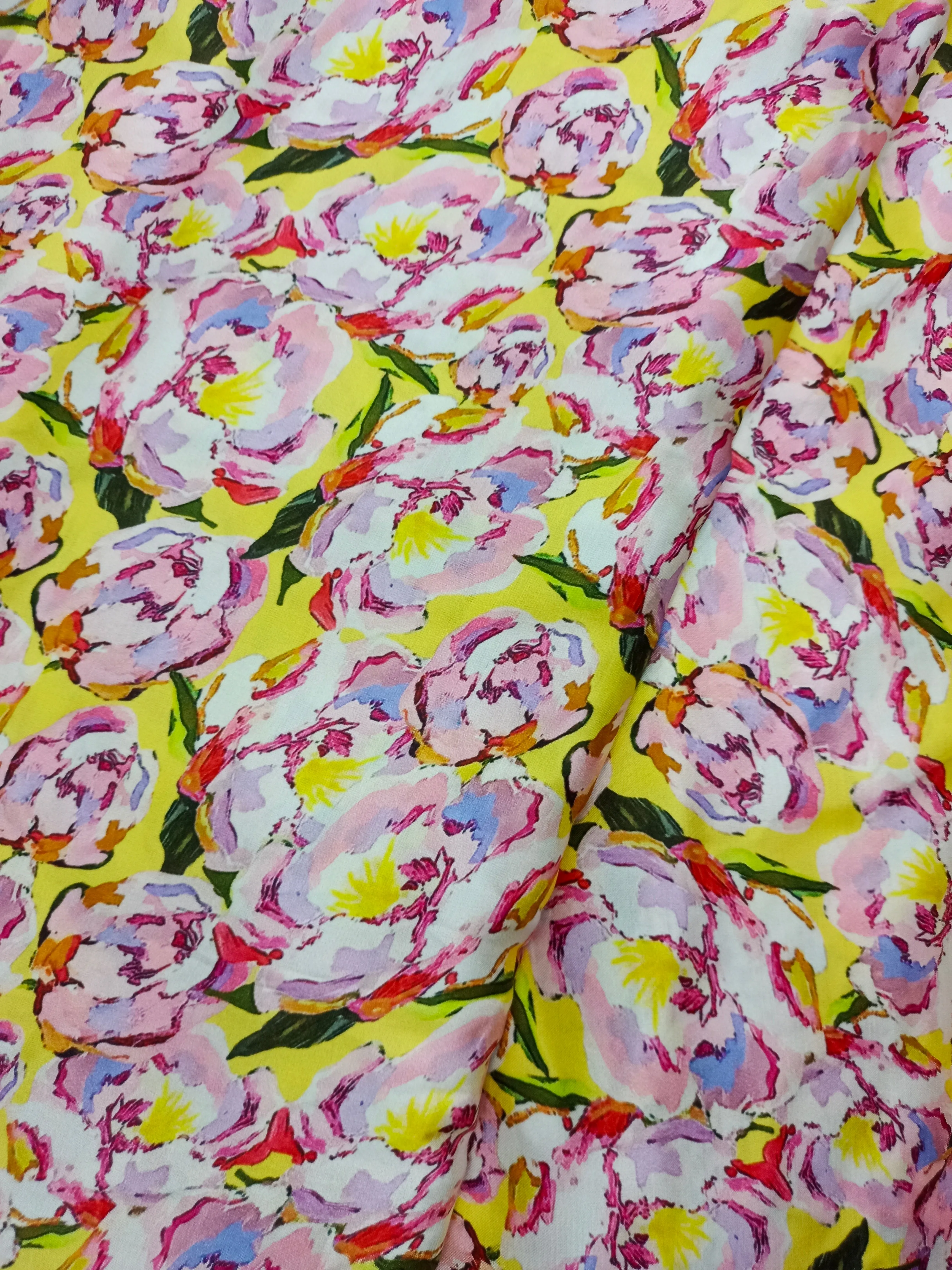 Modal Satin Soft Muslin Digital Printed Fabrics
