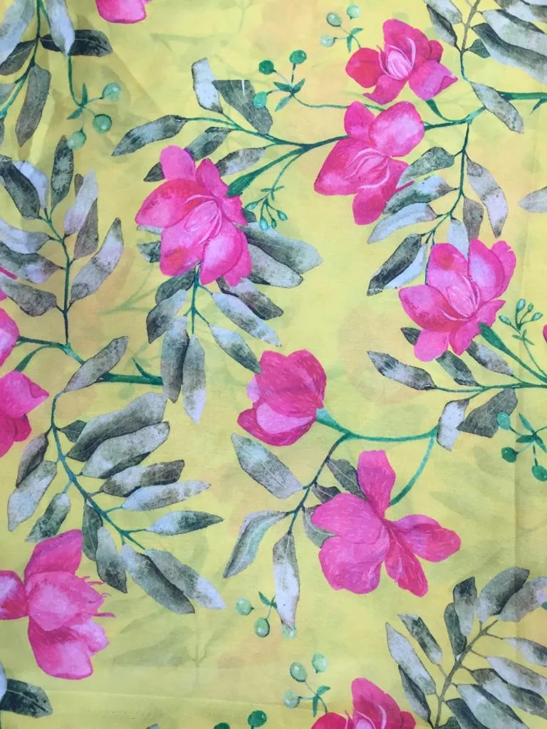 Modal Soft Muslin Textured Digital Printed Fabrics