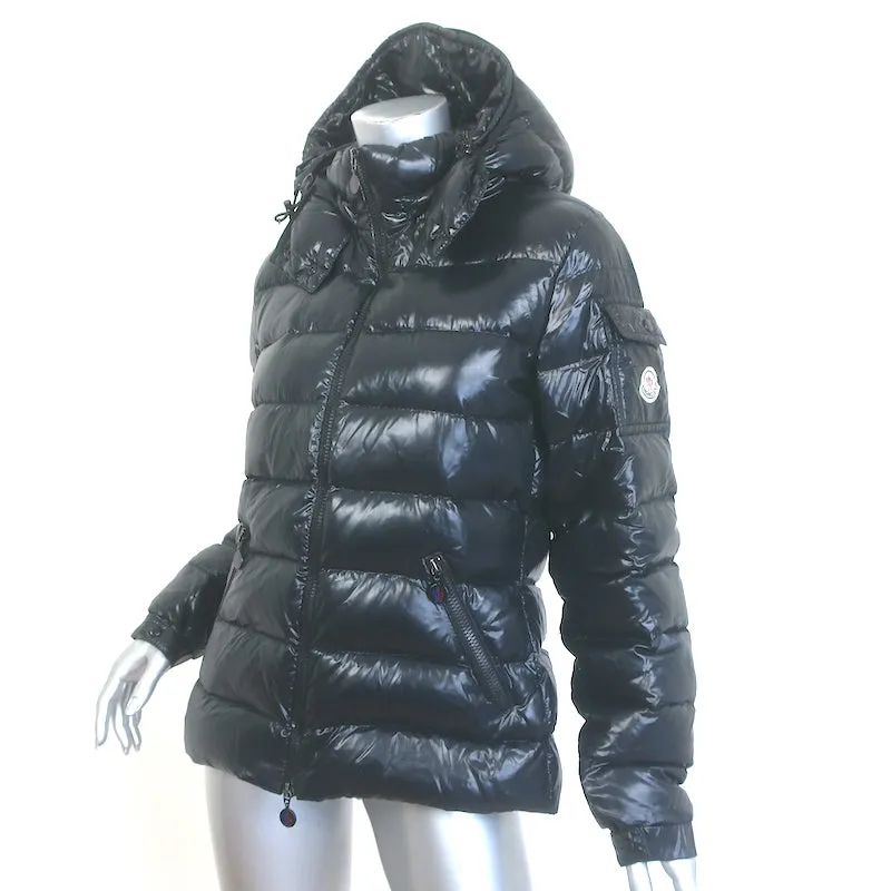 Moncler Bady Hooded Down Puffer Jacket Black Size 3