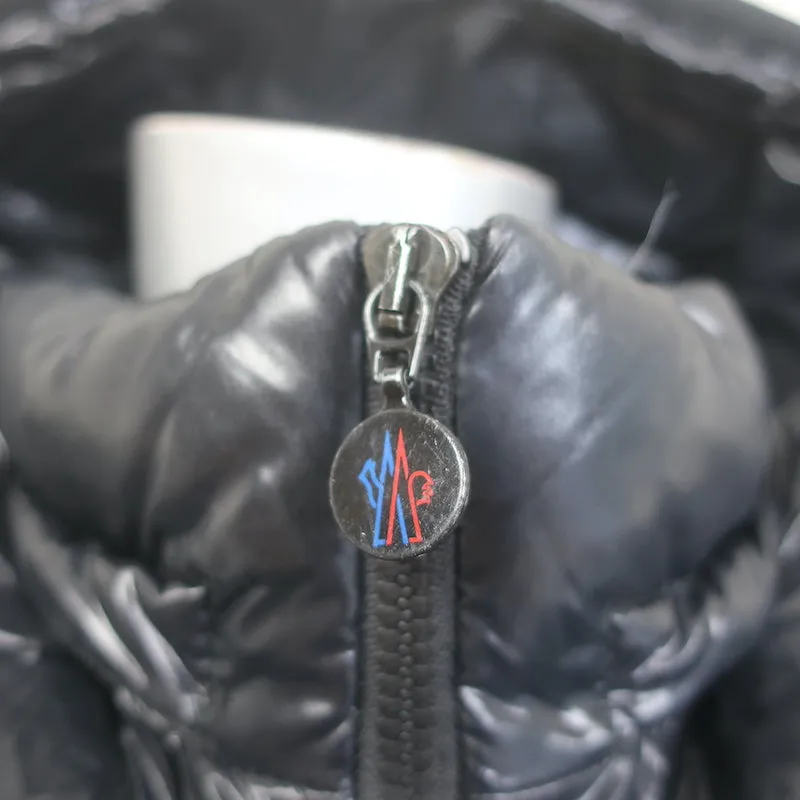 Moncler Bady Hooded Down Puffer Jacket Black Size 3