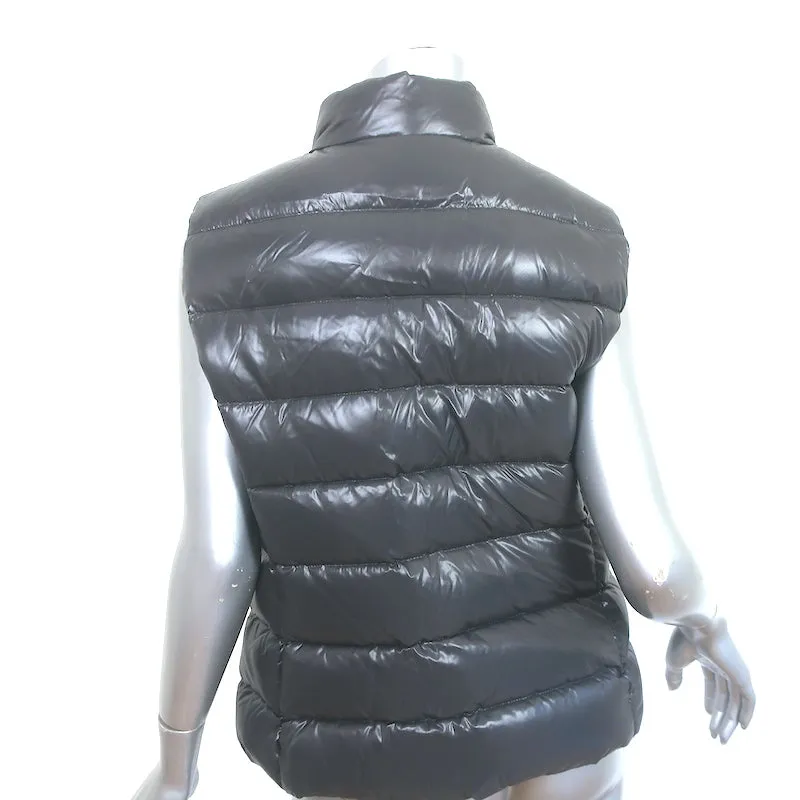 Moncler Ghany Down Puffer Vest Charcoal Size 4