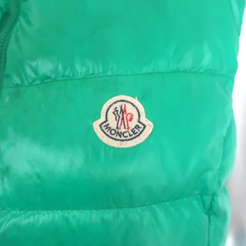 Moncler Ghany Down Puffer Vest Green Size 4