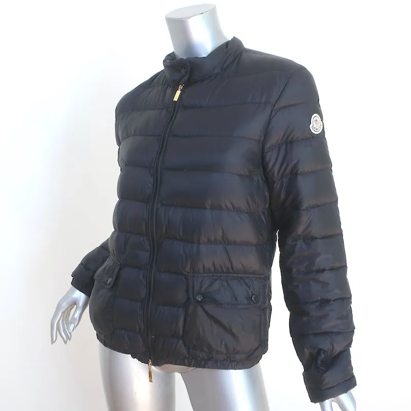 Moncler Lans Quilted Down Puffer Jacket Black Size 4
