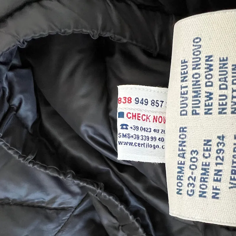 Moncler Lans Quilted Down Puffer Jacket Black Size 4