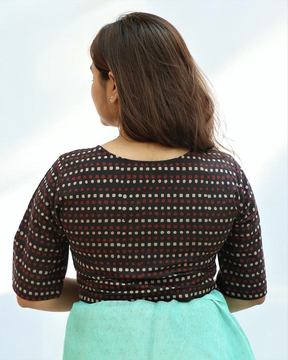 Mylah Hand Block-Printed Cotton Blouse
