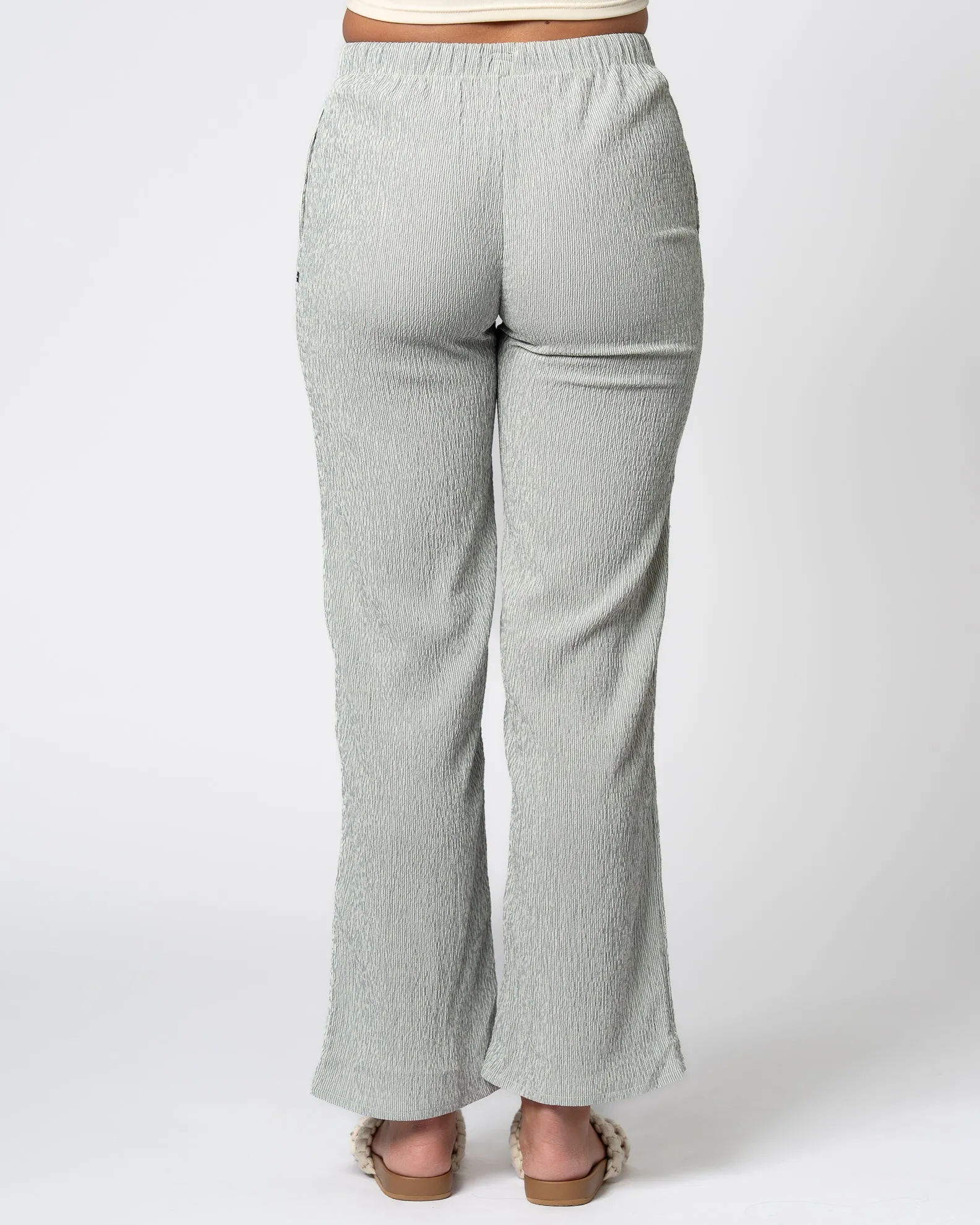 Myrtle Seersucker Pants- Blue