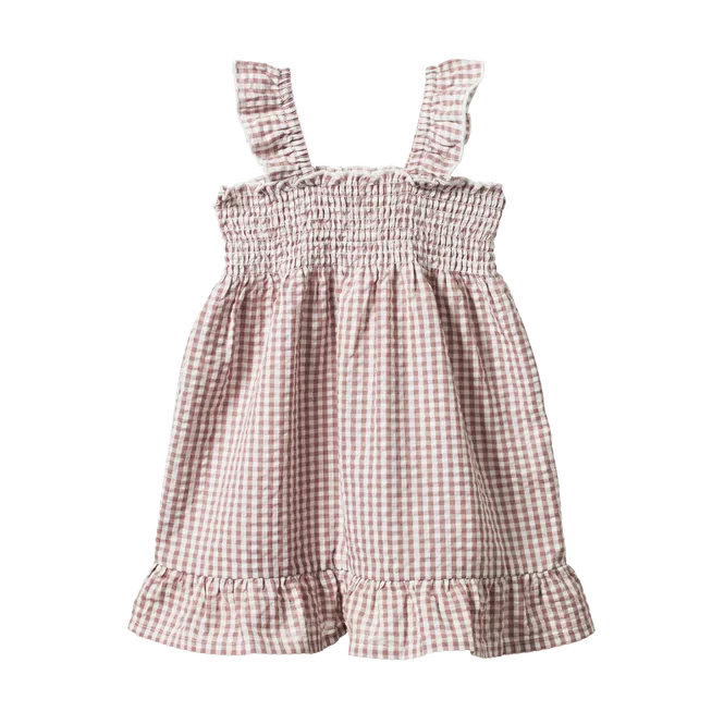 Nature Baby Gala Dress - Twilight Check