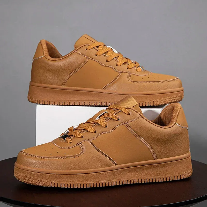 Neue Braun-Weiße und Schwarze Casual-Schuhe für Herren