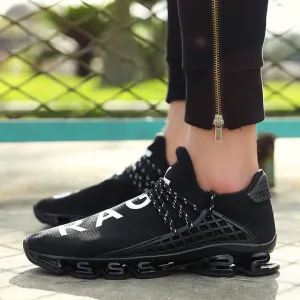 New Black slingshot Running Shoes Lovers Breathable Outdoor Sport Shoes Summer Cushioning Male Shockproof Sole Sneakers