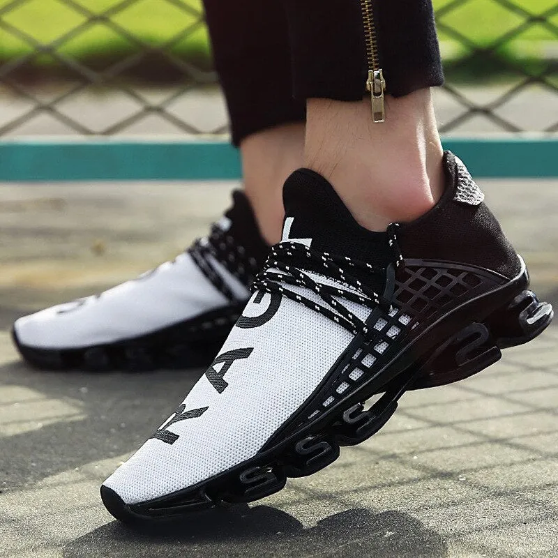 New Black slingshot Running Shoes Lovers Breathable Outdoor Sport Shoes Summer Cushioning Male Shockproof Sole Sneakers