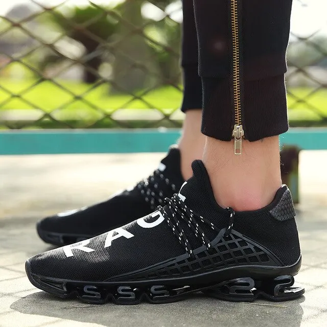 New Black slingshot Running Shoes Lovers Breathable Outdoor Sport Shoes Summer Cushioning Male Shockproof Sole Sneakers