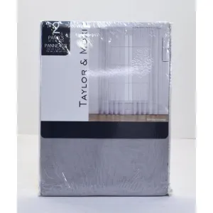 New Silk Home Cosmo Sheer Curtains, 2-Panels! 52"X 90". Winner can buy 2nd set @ winning bid! Grey