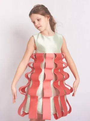 Nila Green Silk Dress