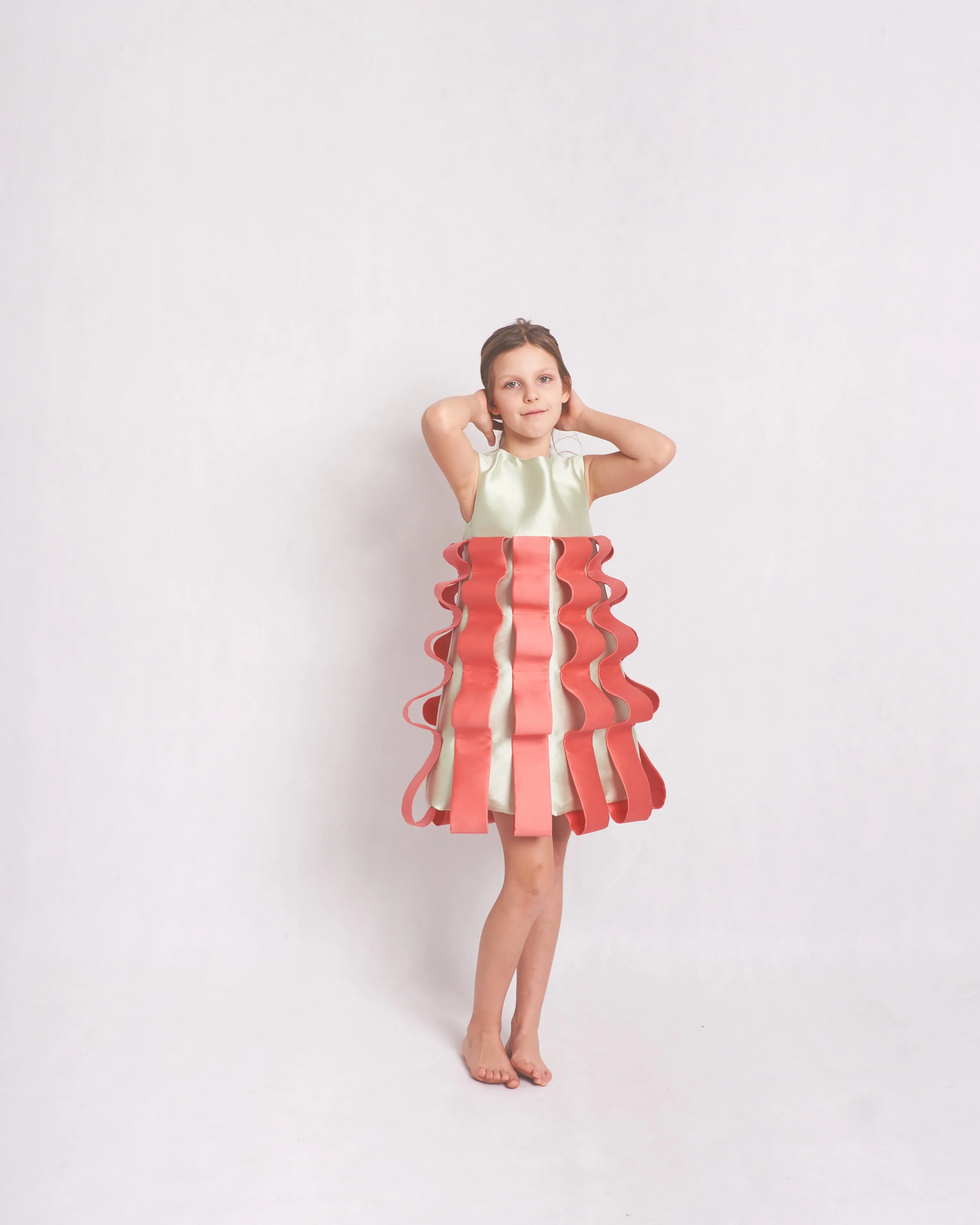 Nila Green Silk Dress