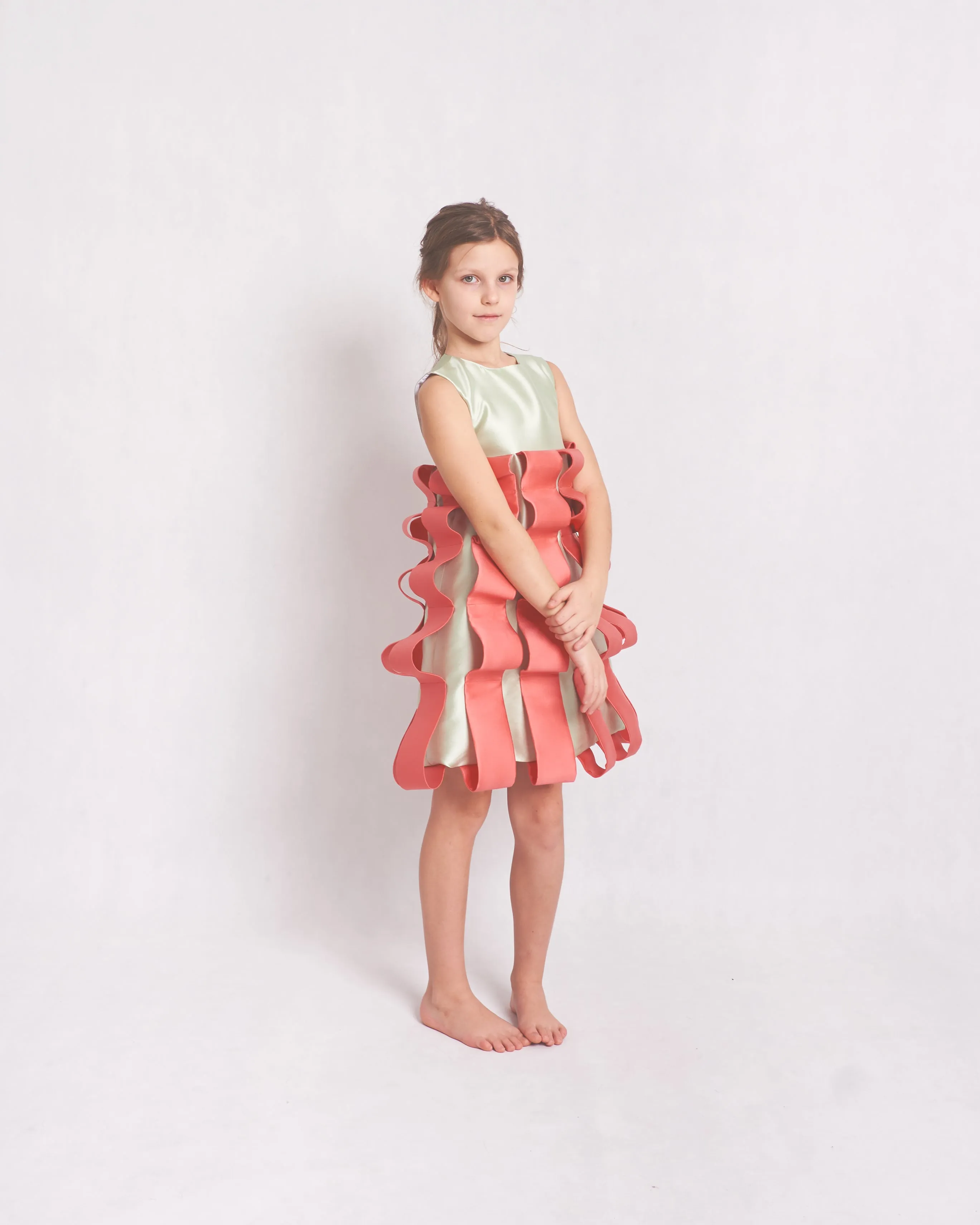 Nila Green Silk Dress