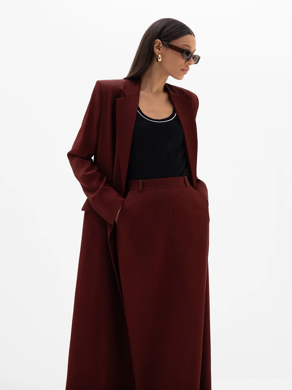 Noura Signature Long Blazer