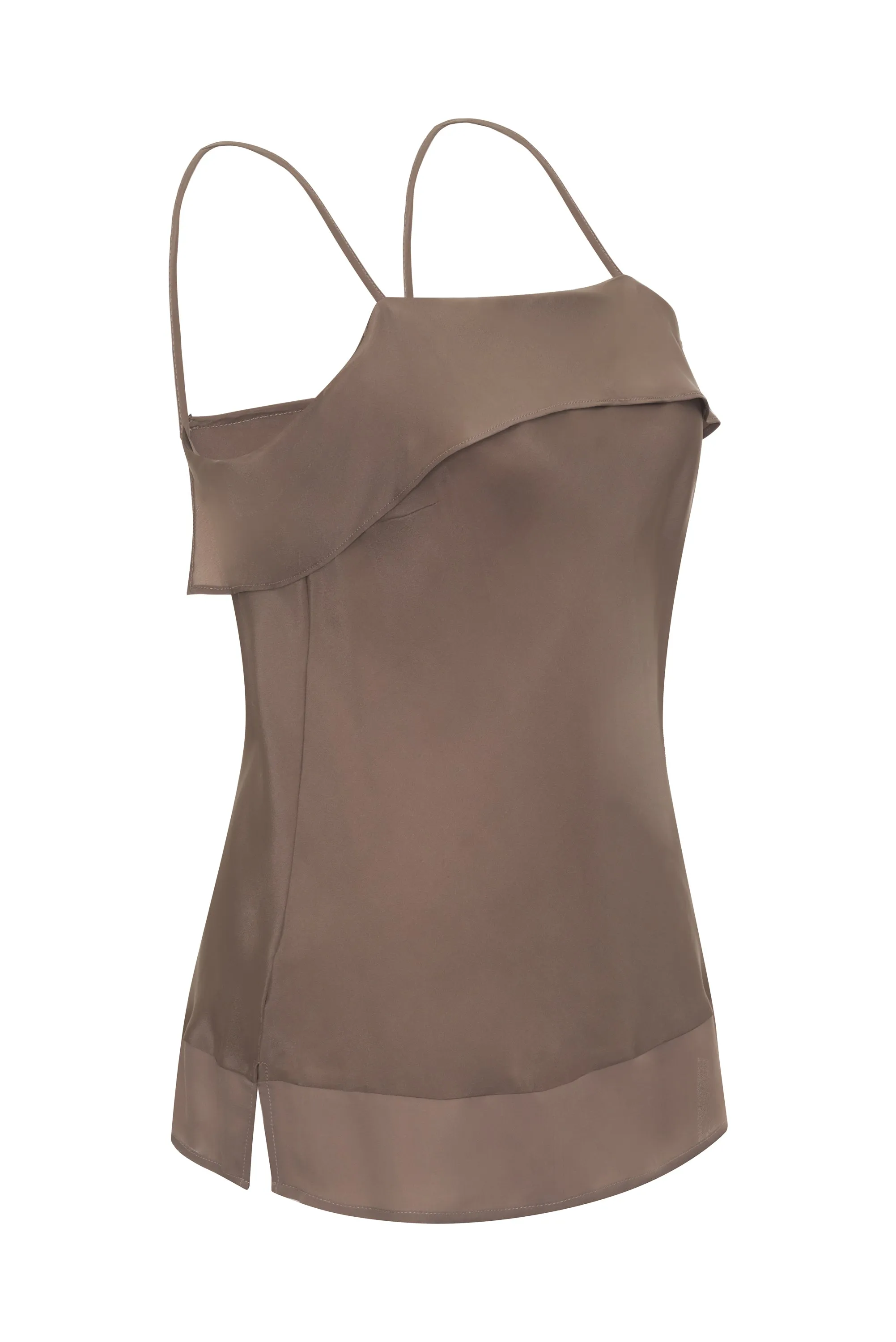 Now 60% OFF - Romy Sheer Bottom Cami Taupe