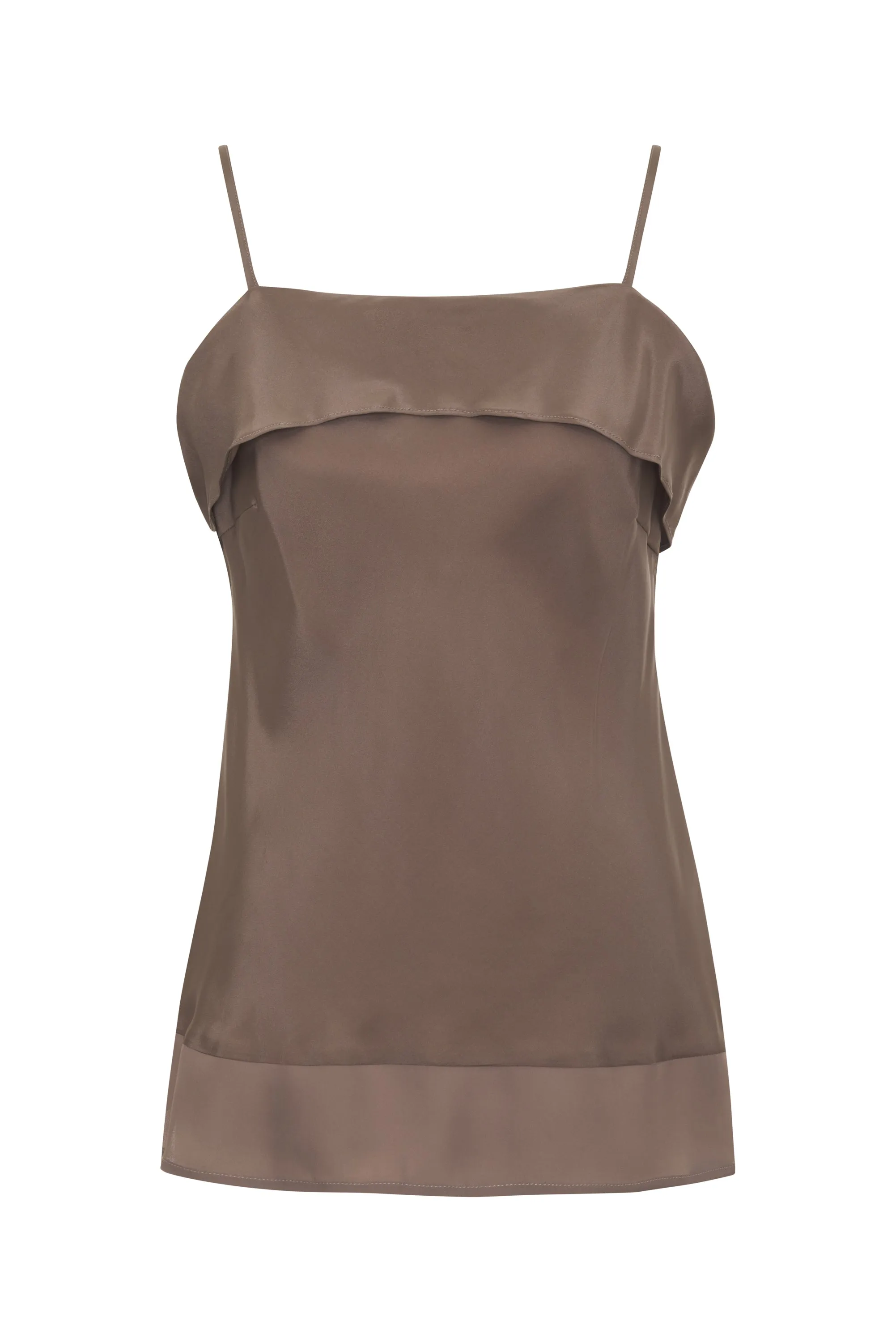 Now 60% OFF - Romy Sheer Bottom Cami Taupe